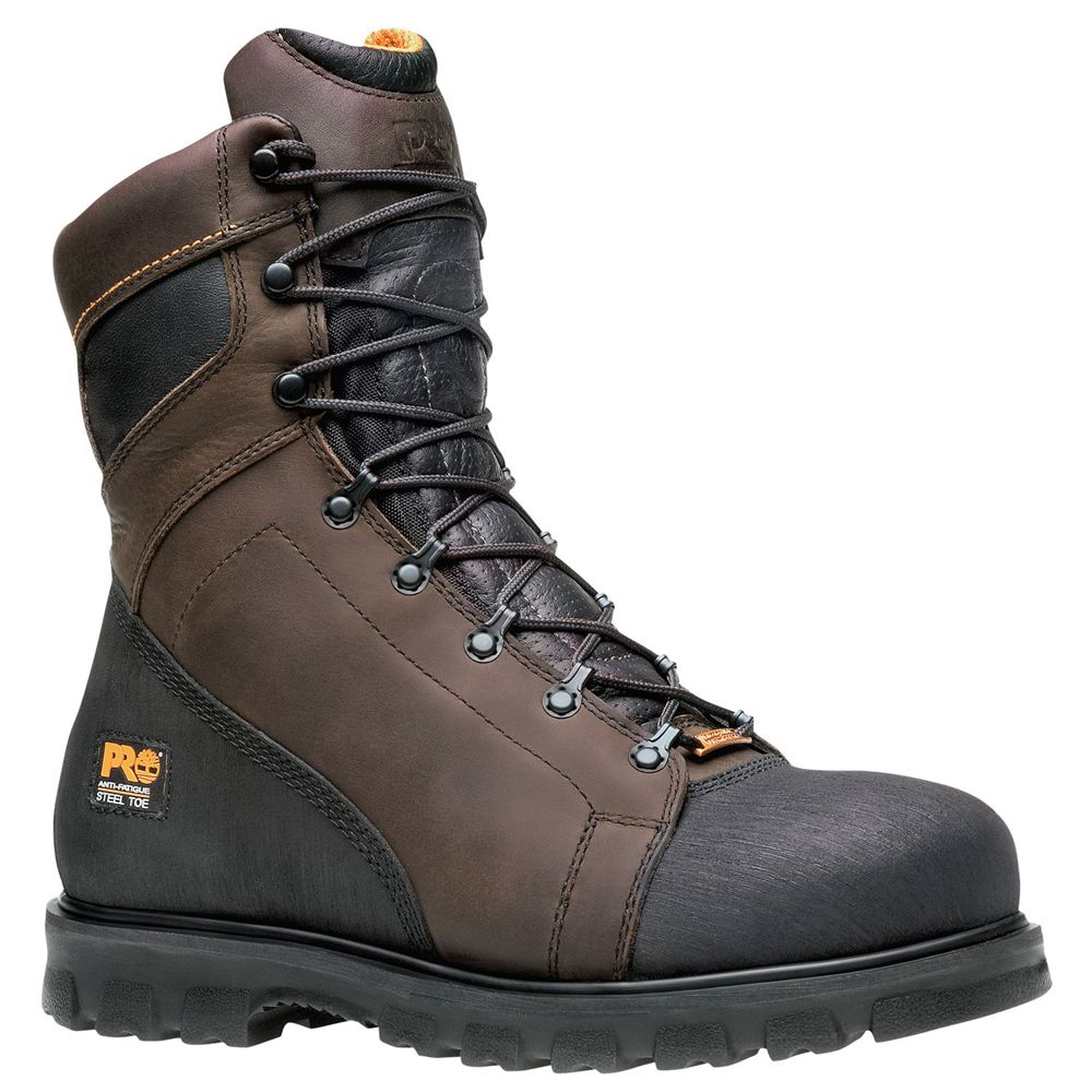 Botas de Trabajo Timberland Hombre Pro® Rigmaster 8" Steel Toe Marrones/Negras - Chile SJX-635140